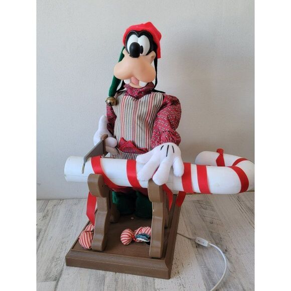Santa's best 1994 goofy candy cane saw animated motionette Xmas - Picture 2 of 16
